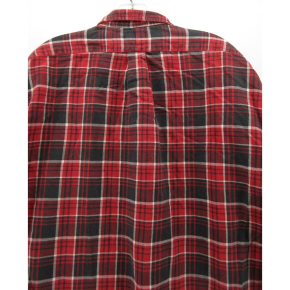 Ralph Lauren Shirt XL Flannel Button Down Plaid Heavy Preppy Classic * - Picture 9 of 11